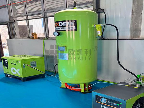 800 kW electron beam furnace with screw air compressor